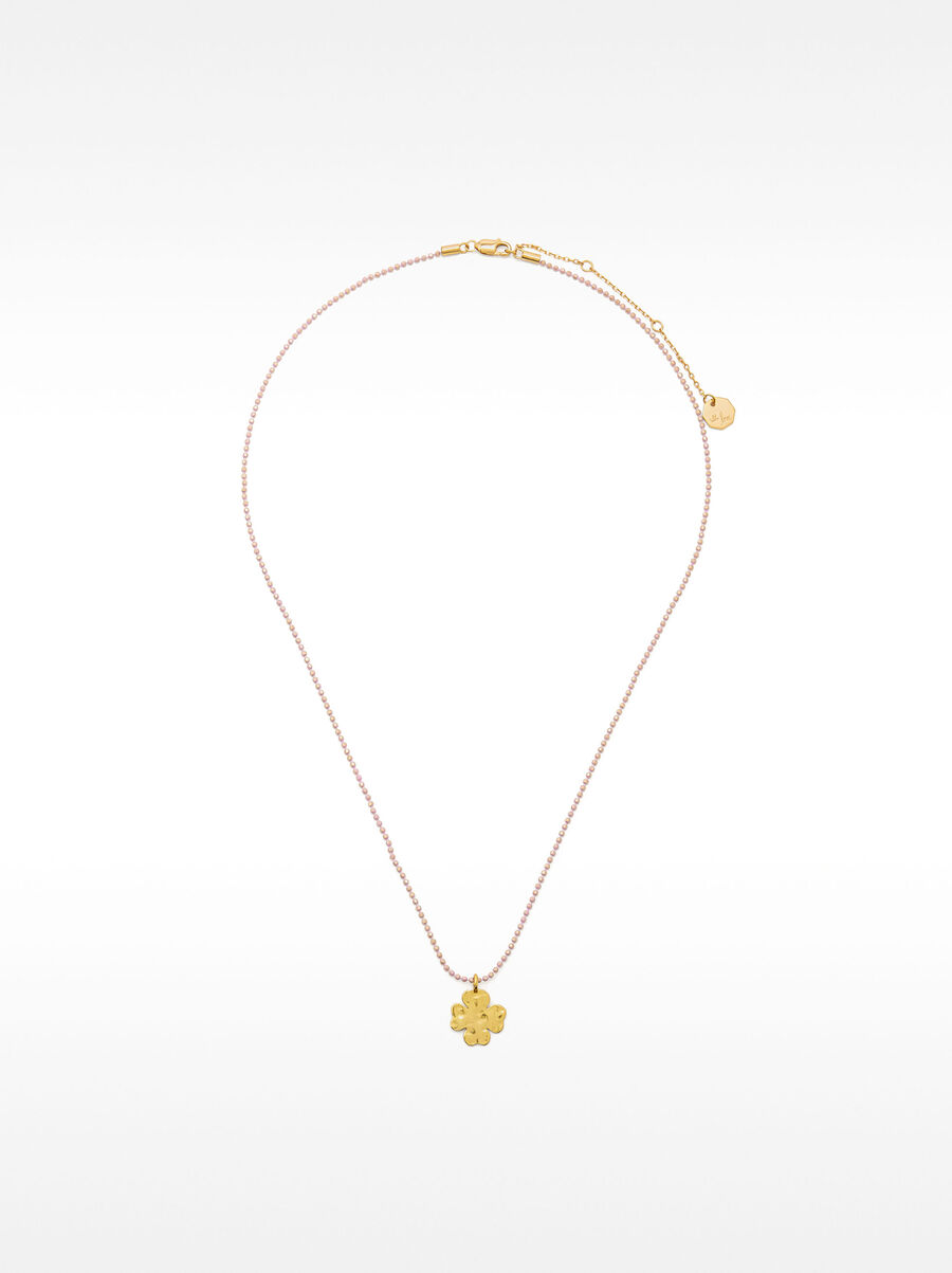 Enamelled clover necklace - 925 sterling silver