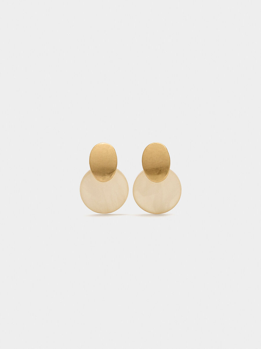 Short round earrings