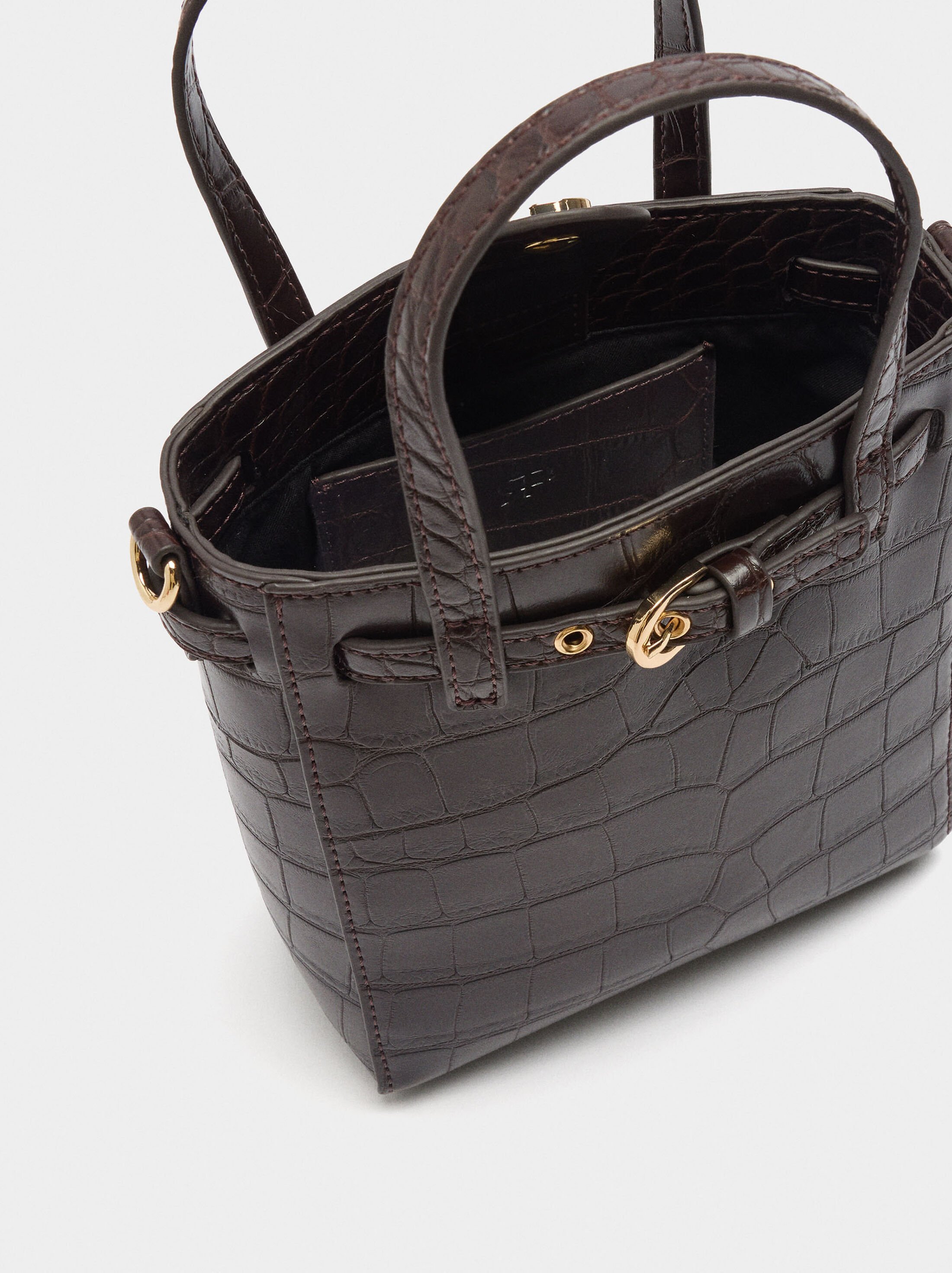 Handbag with animal engraving image number 3.0