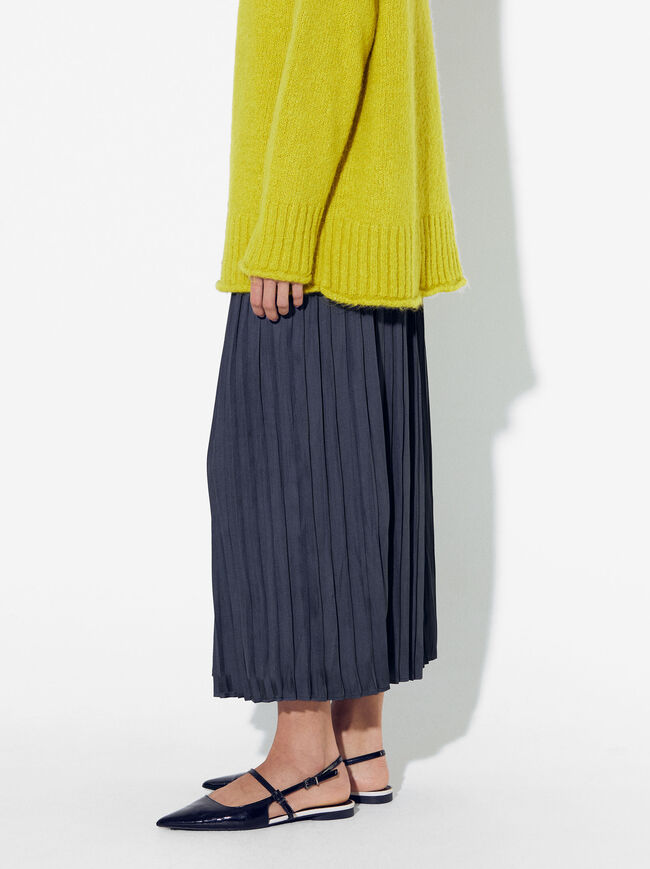 Long Pleated Skirt image number 3.0