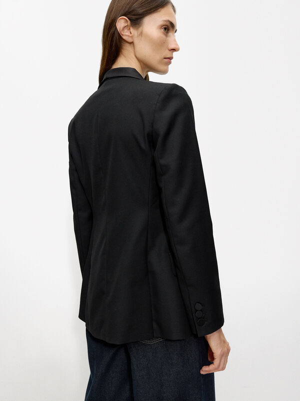 Wool blended blazer