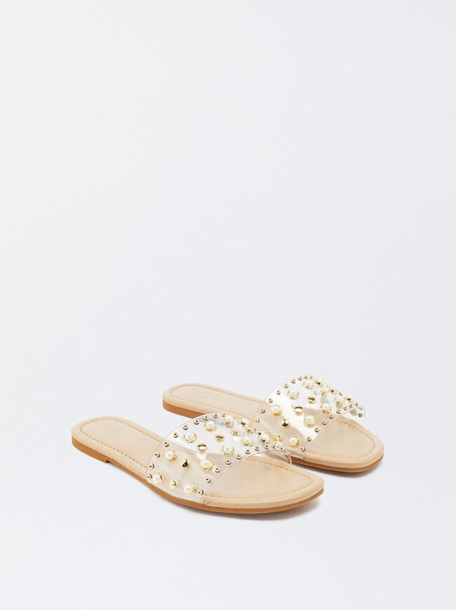 Flat Sandals With Applications image number 1.0