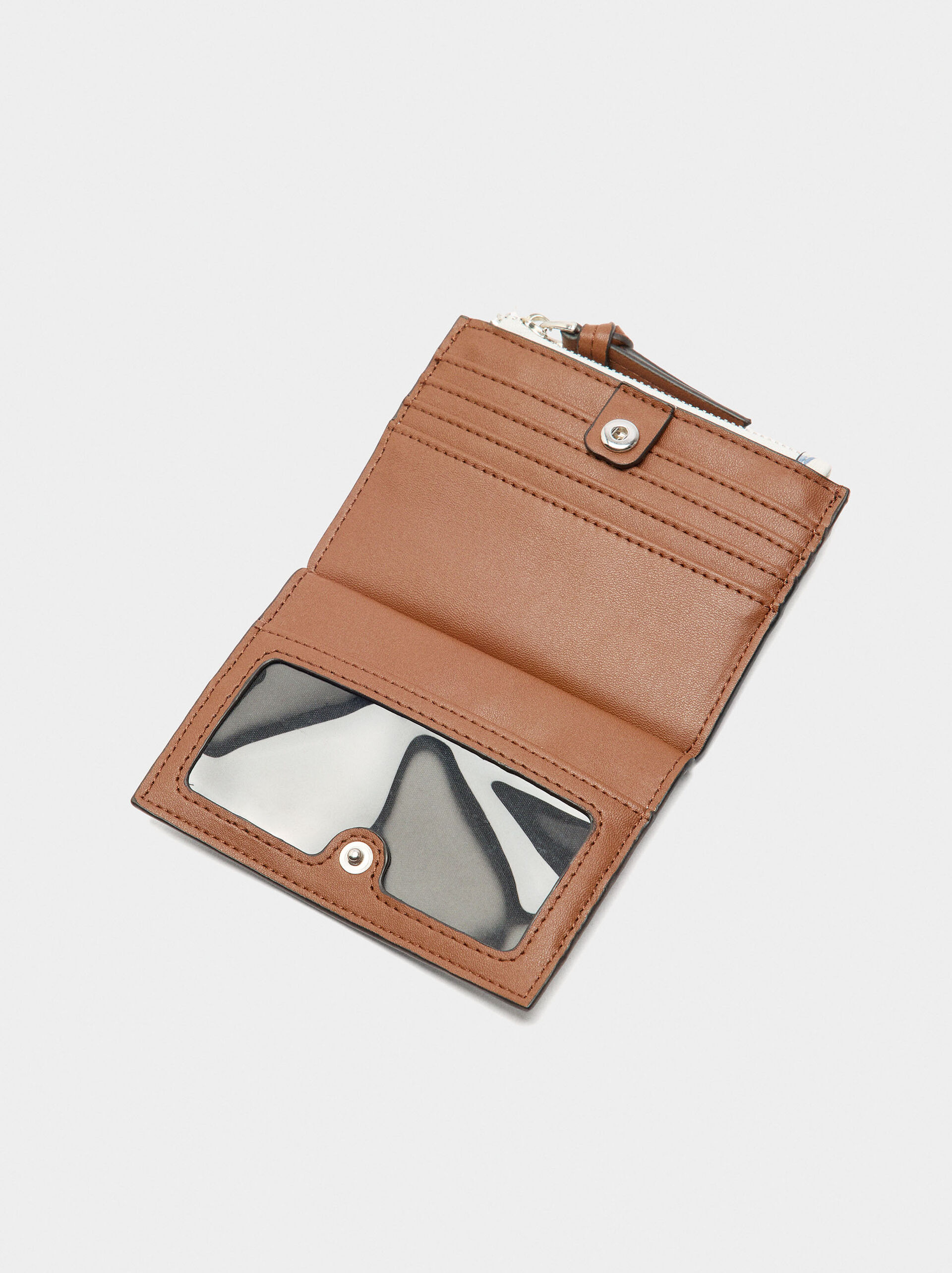 Floral printed card holder image number 3.0