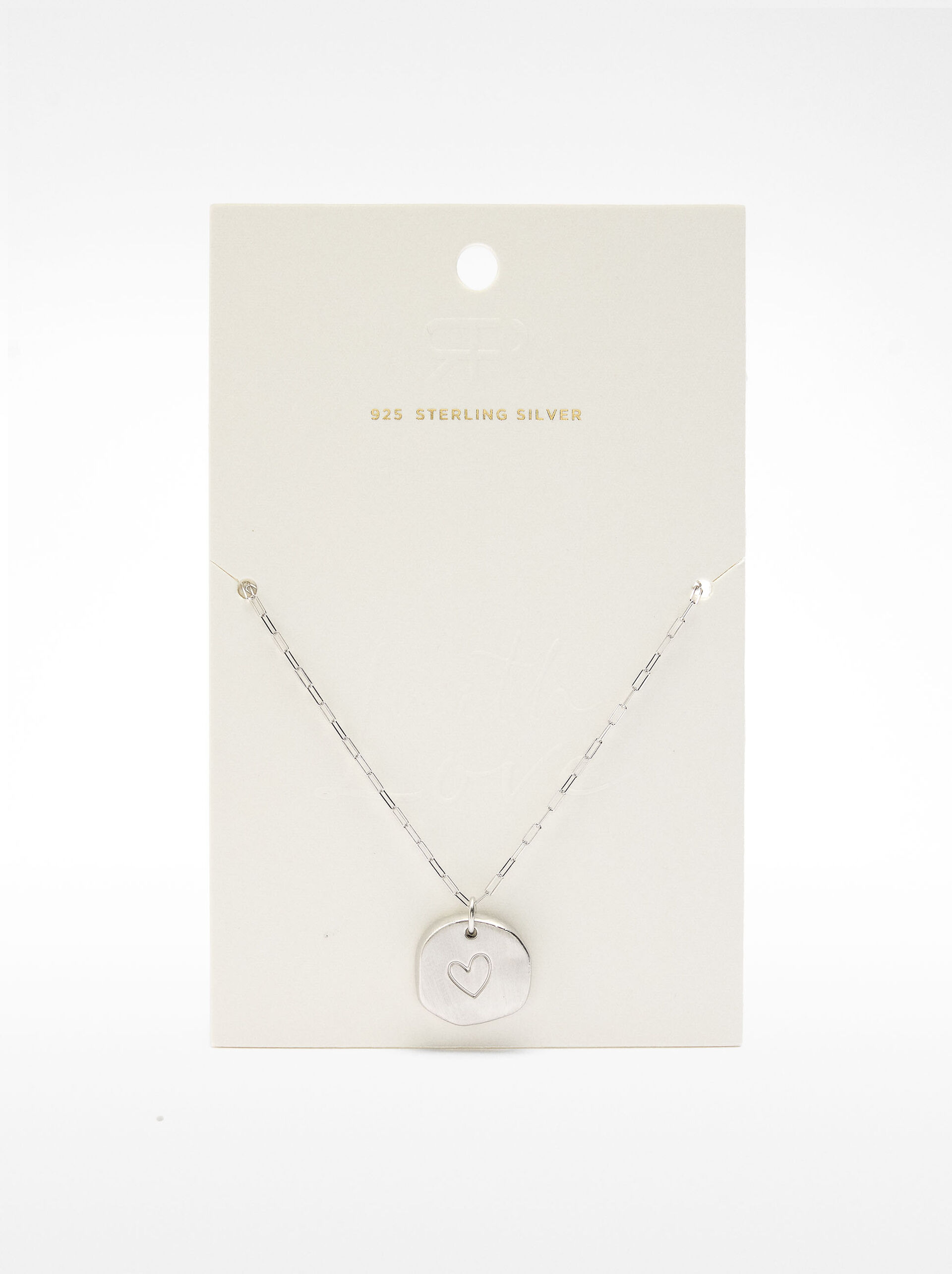 Collana in maglie con medaglia cuore in argento sterling 925 image number 3.0