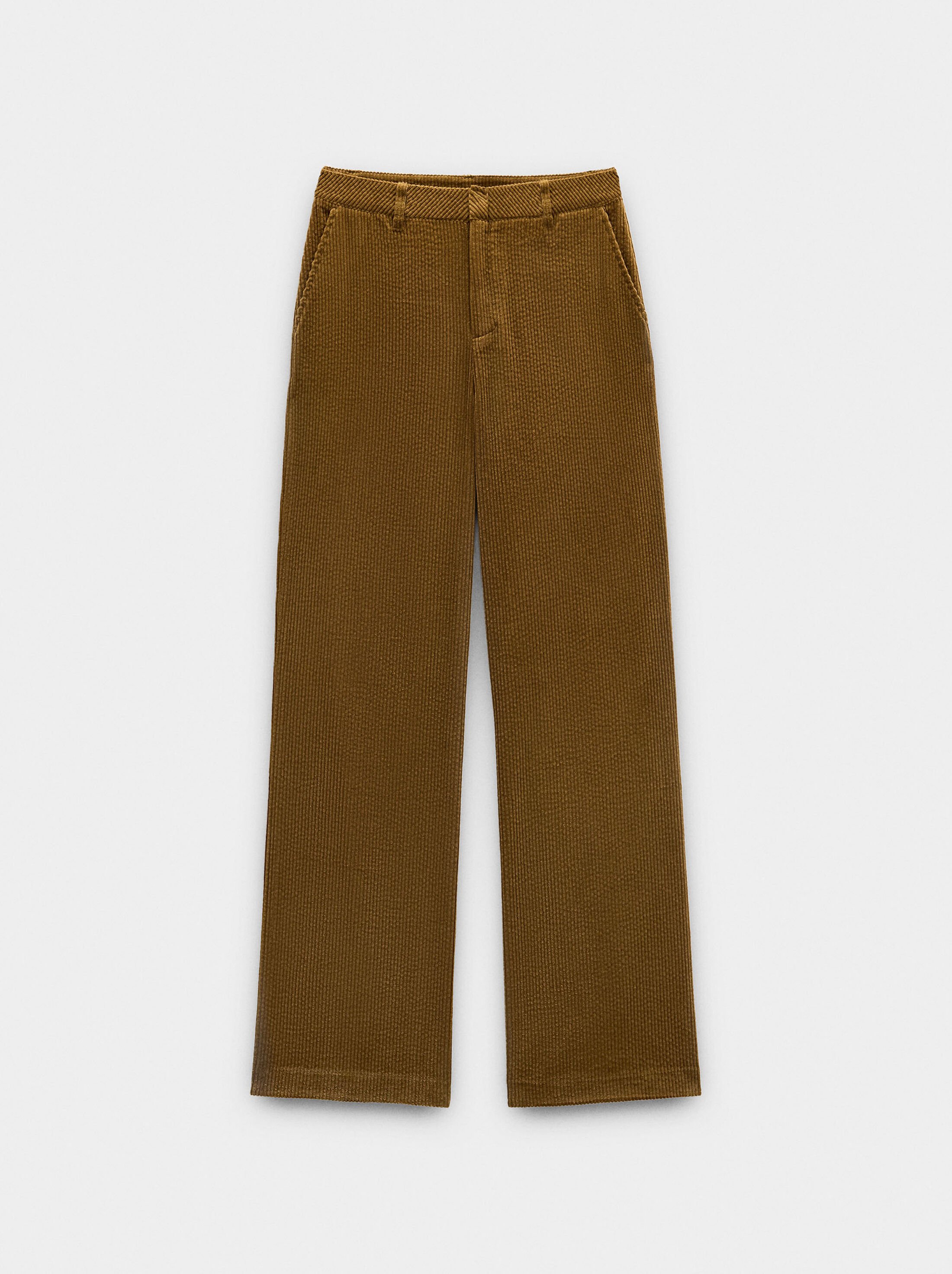 Corduroy trousers with 100% cotton image number 6.0