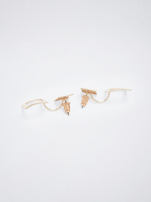 Rose Gold Earrings, Rose Gold, hi-res