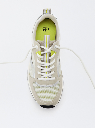 Running Contrast Trainers, White, hi-res