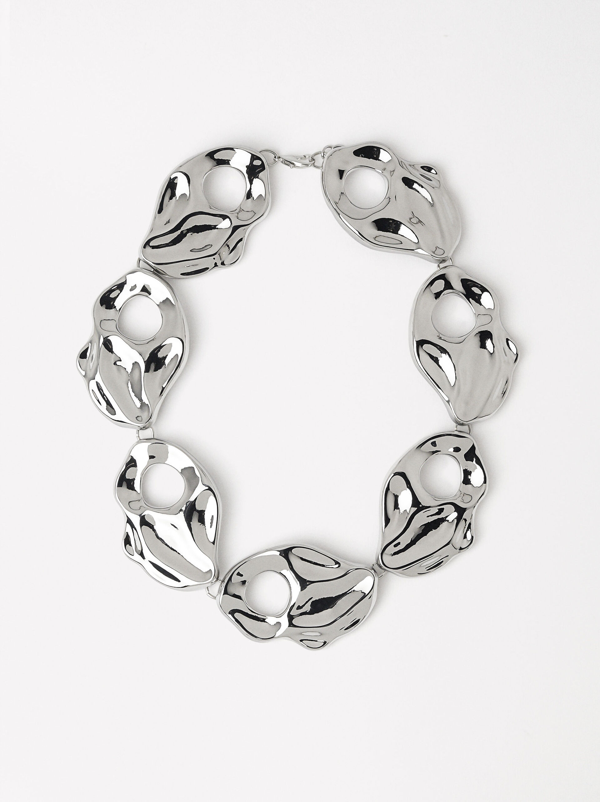 Online Exclusive - Embossed Link Necklace image number 0.0