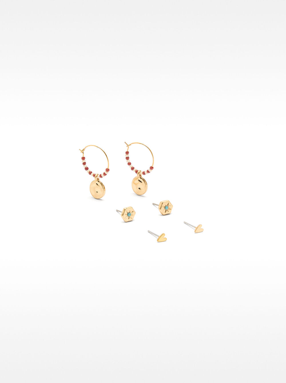Set de pendientes con piedras