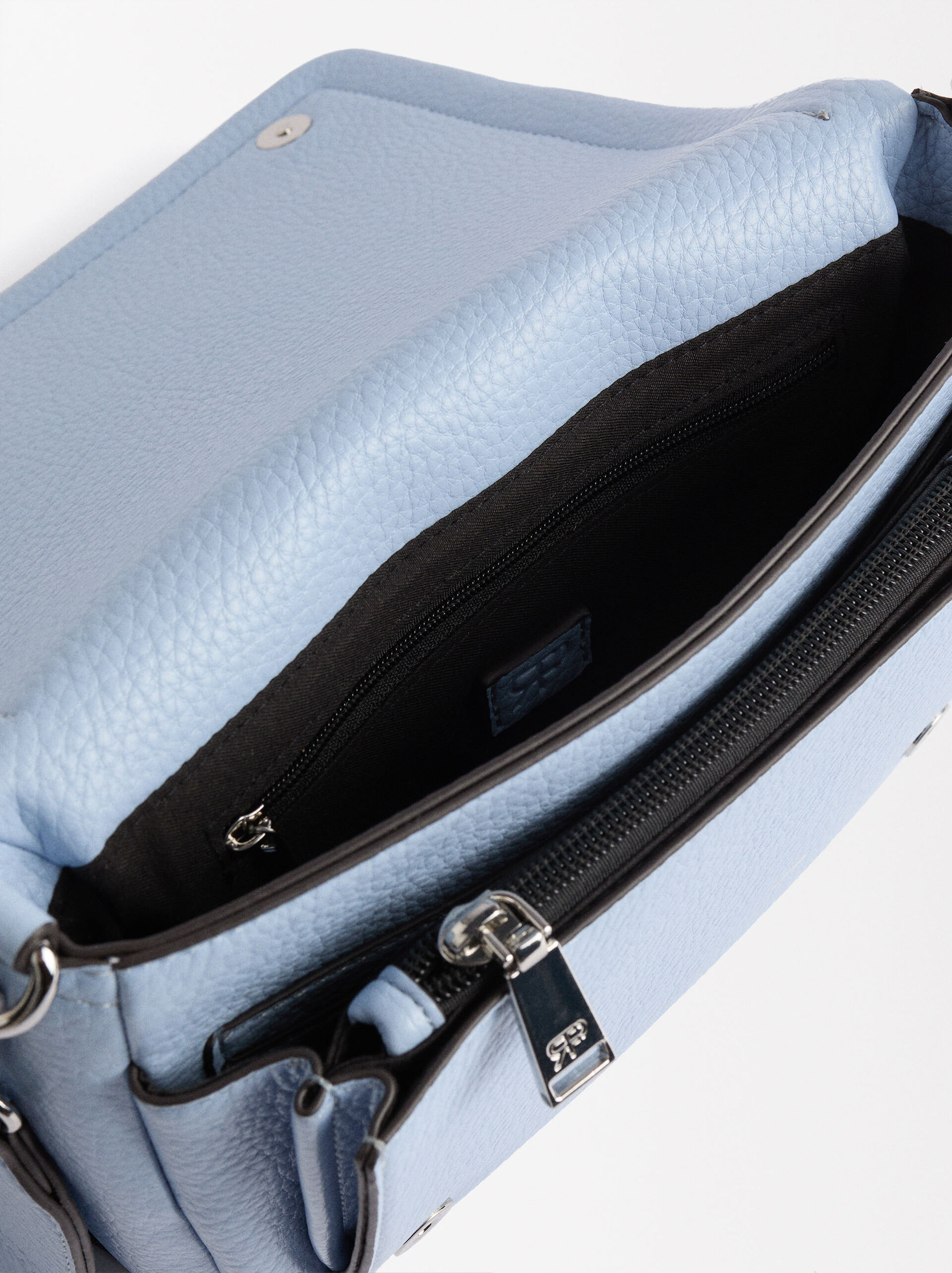 Shoulder bag with flap closure image number 4.0
