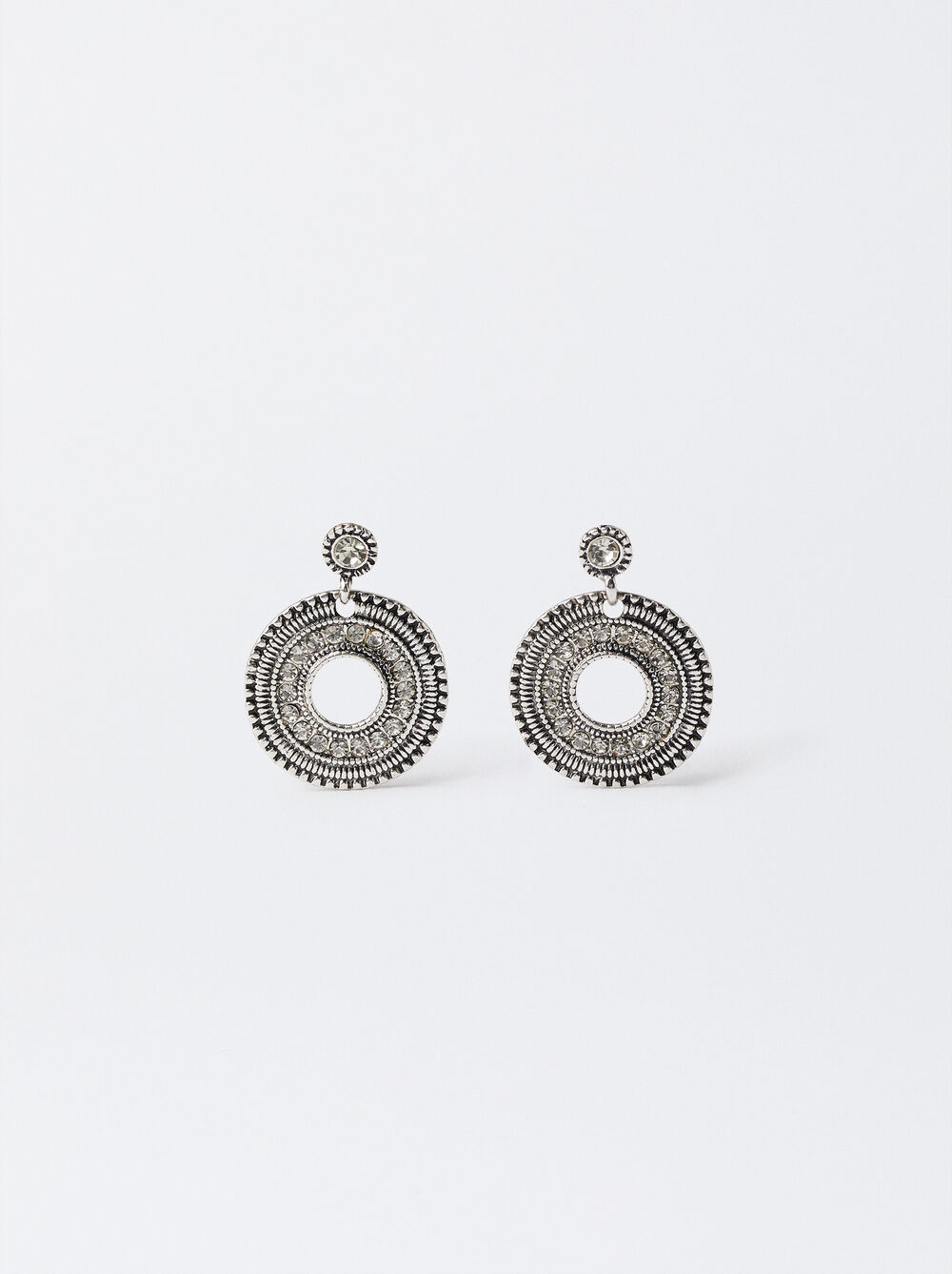 Medium Rhinestone Earrings