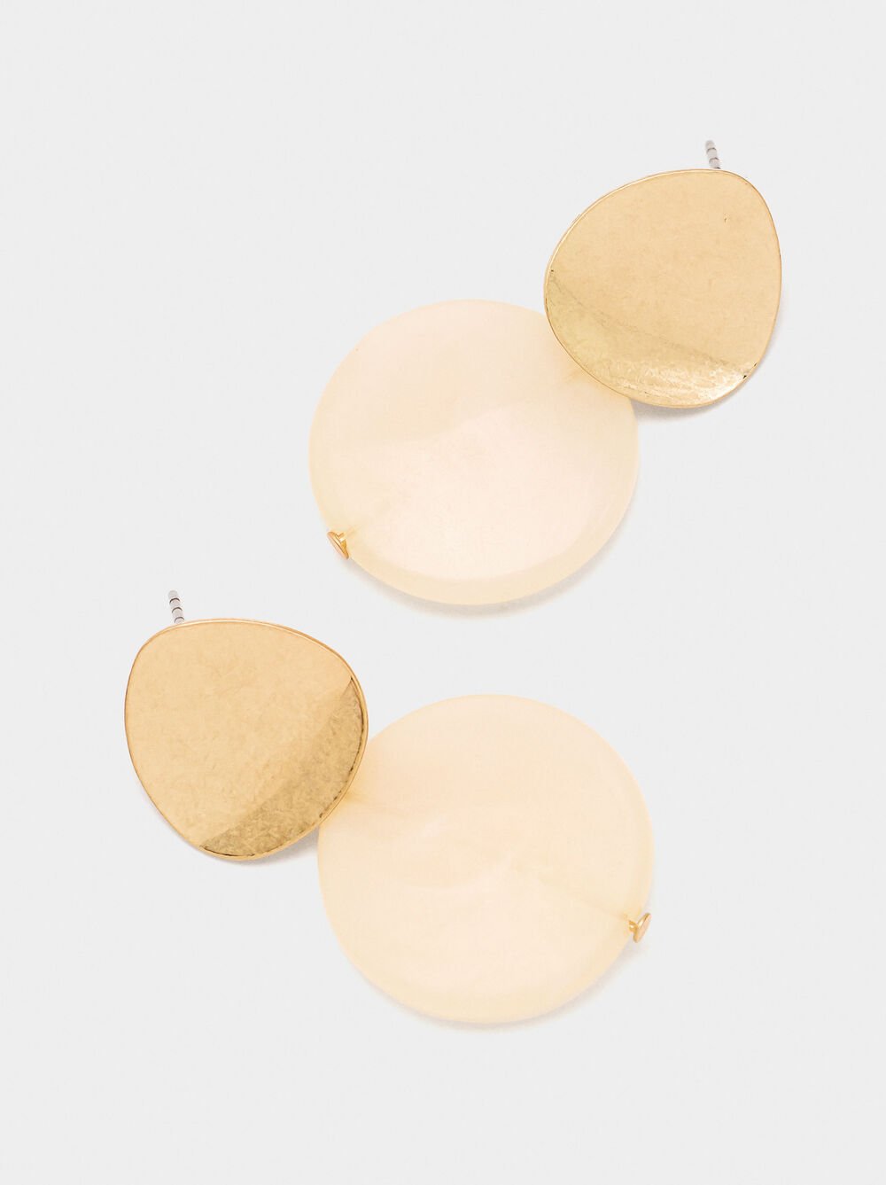 Runde Ohrringe aus Harz