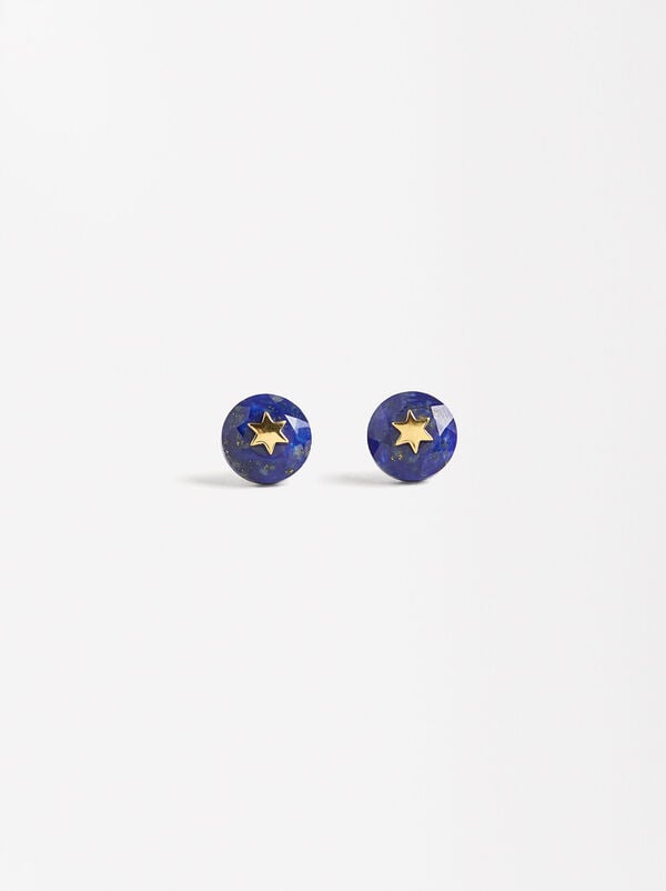 Earrings with stones  - STERLING SILVER 925