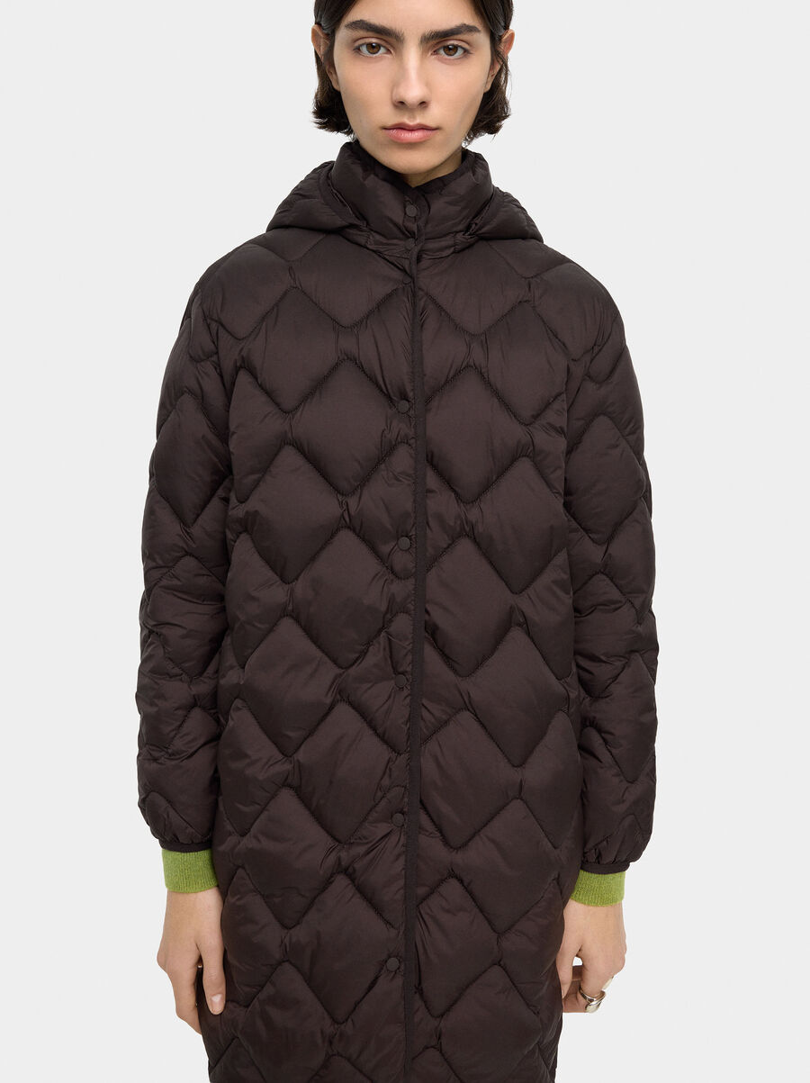 Abrigo largo acolchado