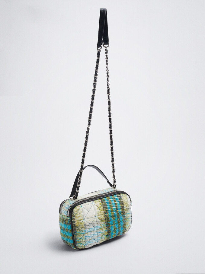Crossbody Bag With Chain Handle, Multicolor, hi-res