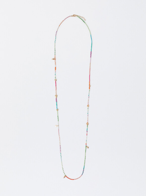 Collier Multicolore Avec Perles Fantaisie, Multicolore, hi-res