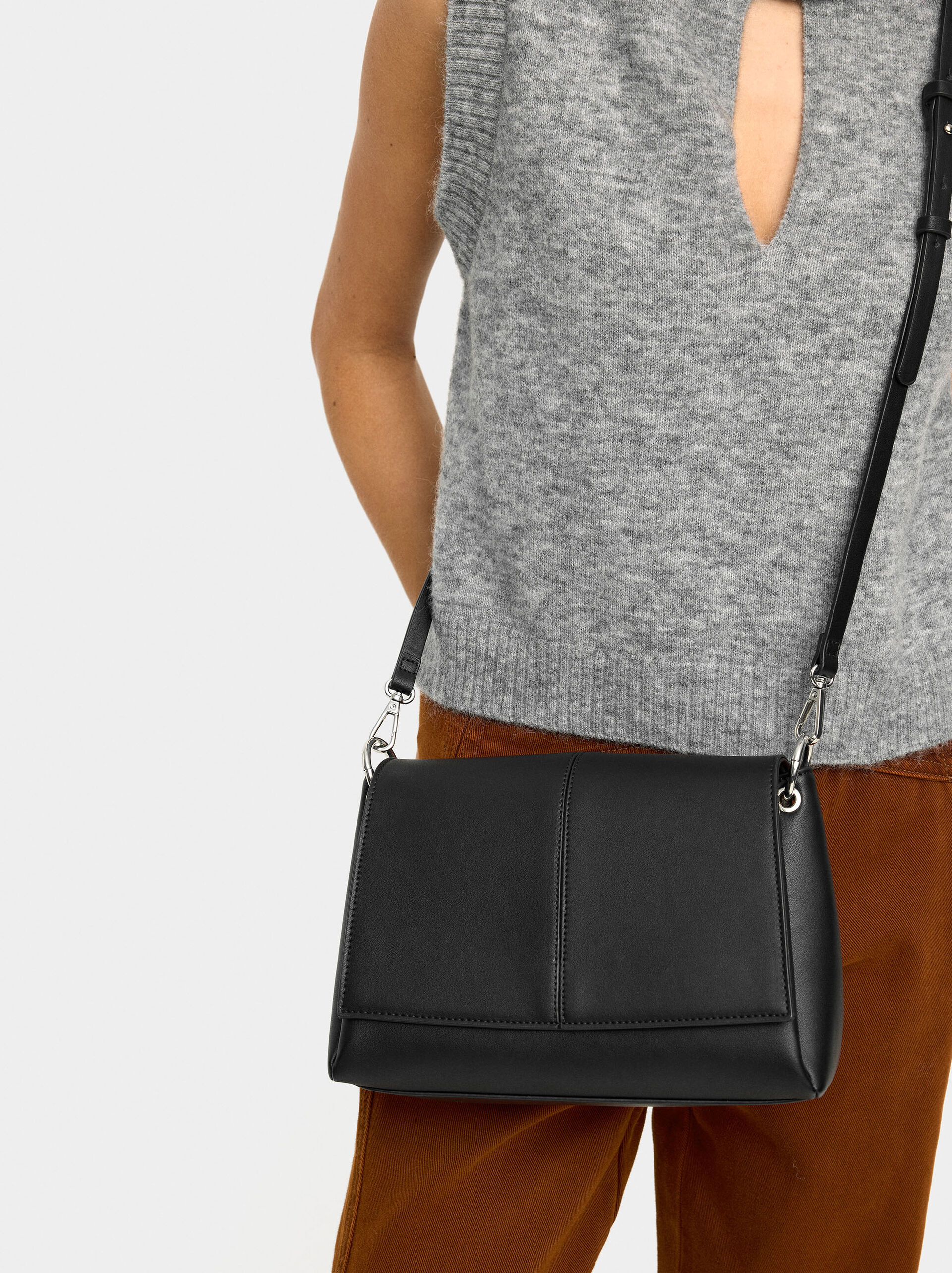 Handbag with crossbody strap image number 1.0