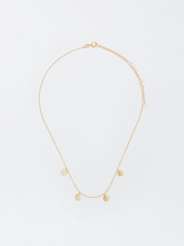 925 silver necklace with zirconia