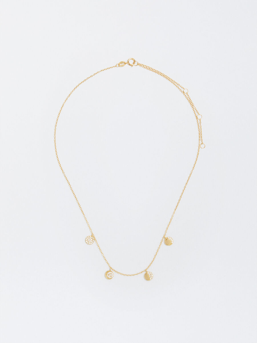 925 silver necklace with zirconia