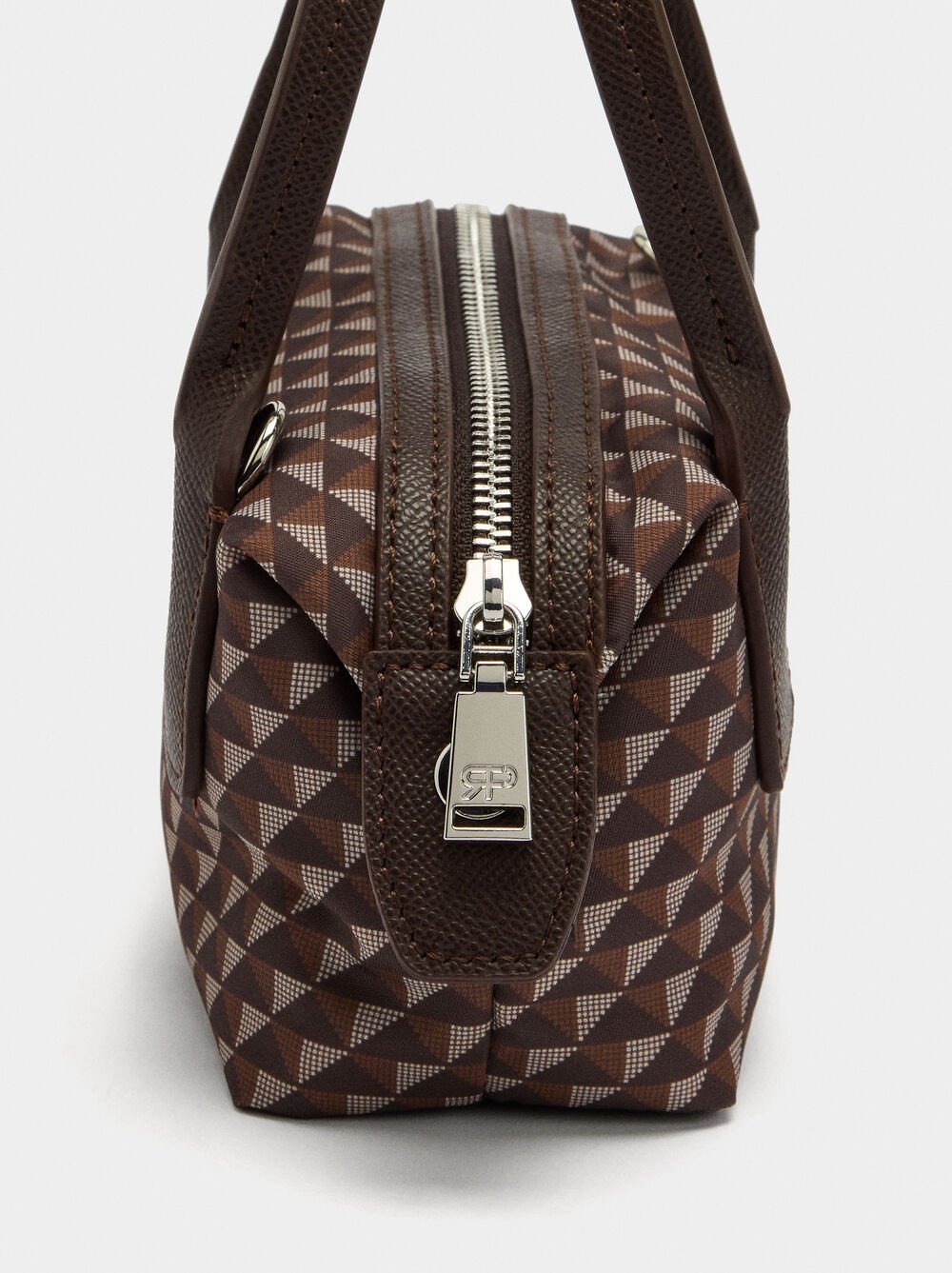 Nylon printed crossbody bag