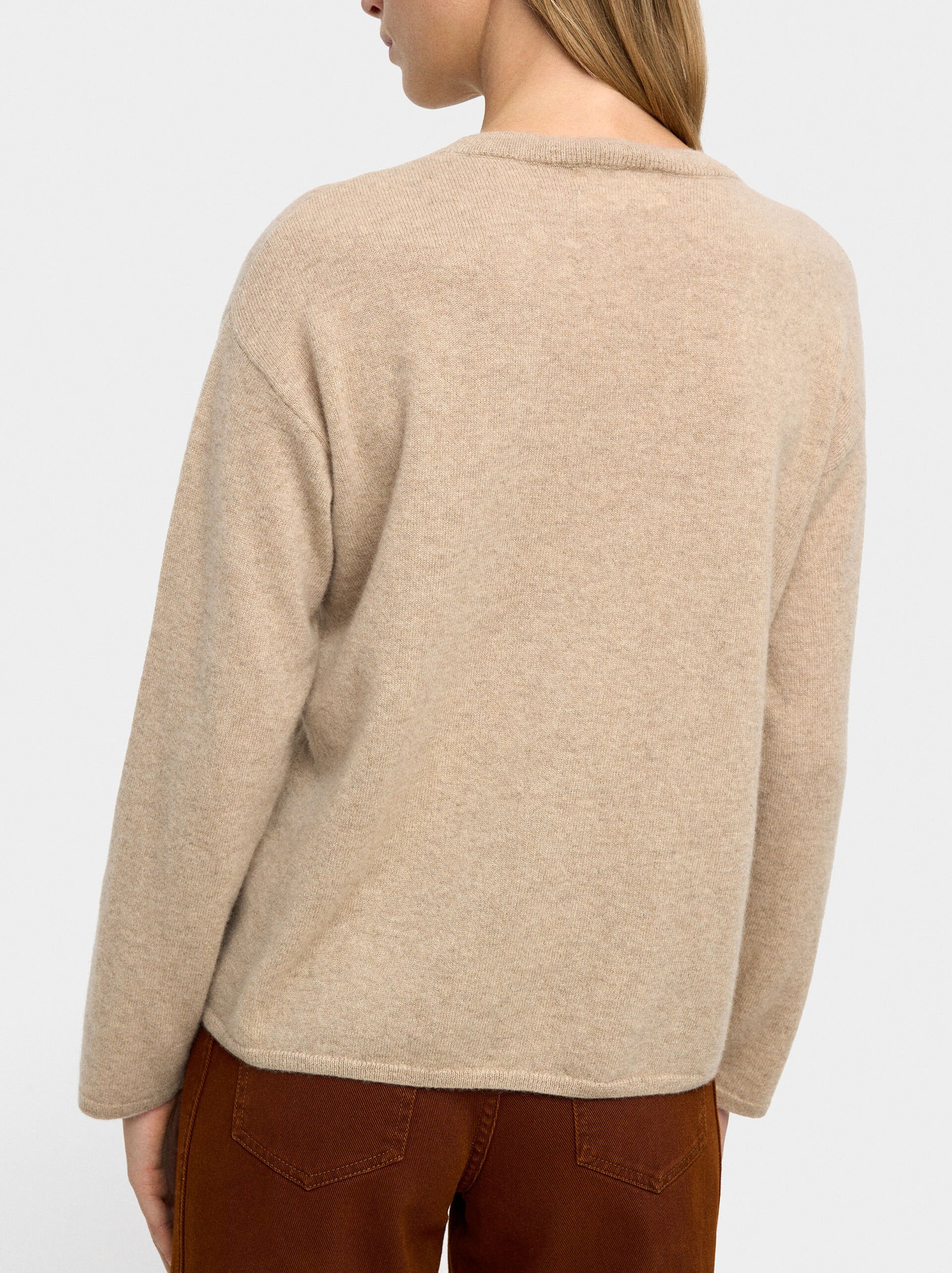 100% cashmere sweater image number 3.0