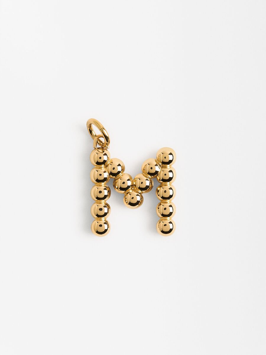 Stainless steel charm letter