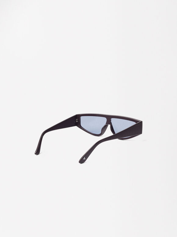Rectangular Sunglasses, Bordeaux, hi-res