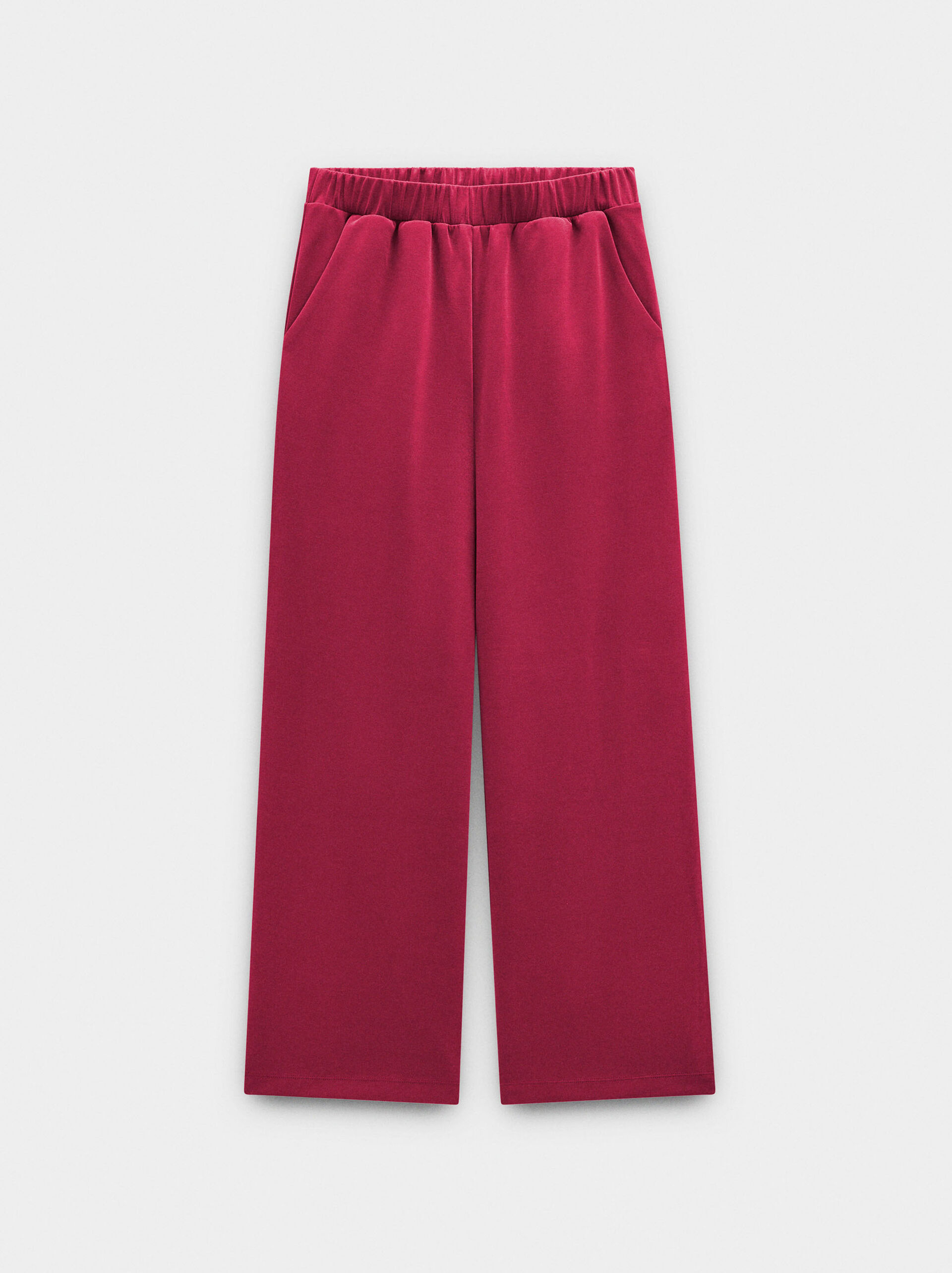 Trousers with elastic waist soft touch image number 4.0