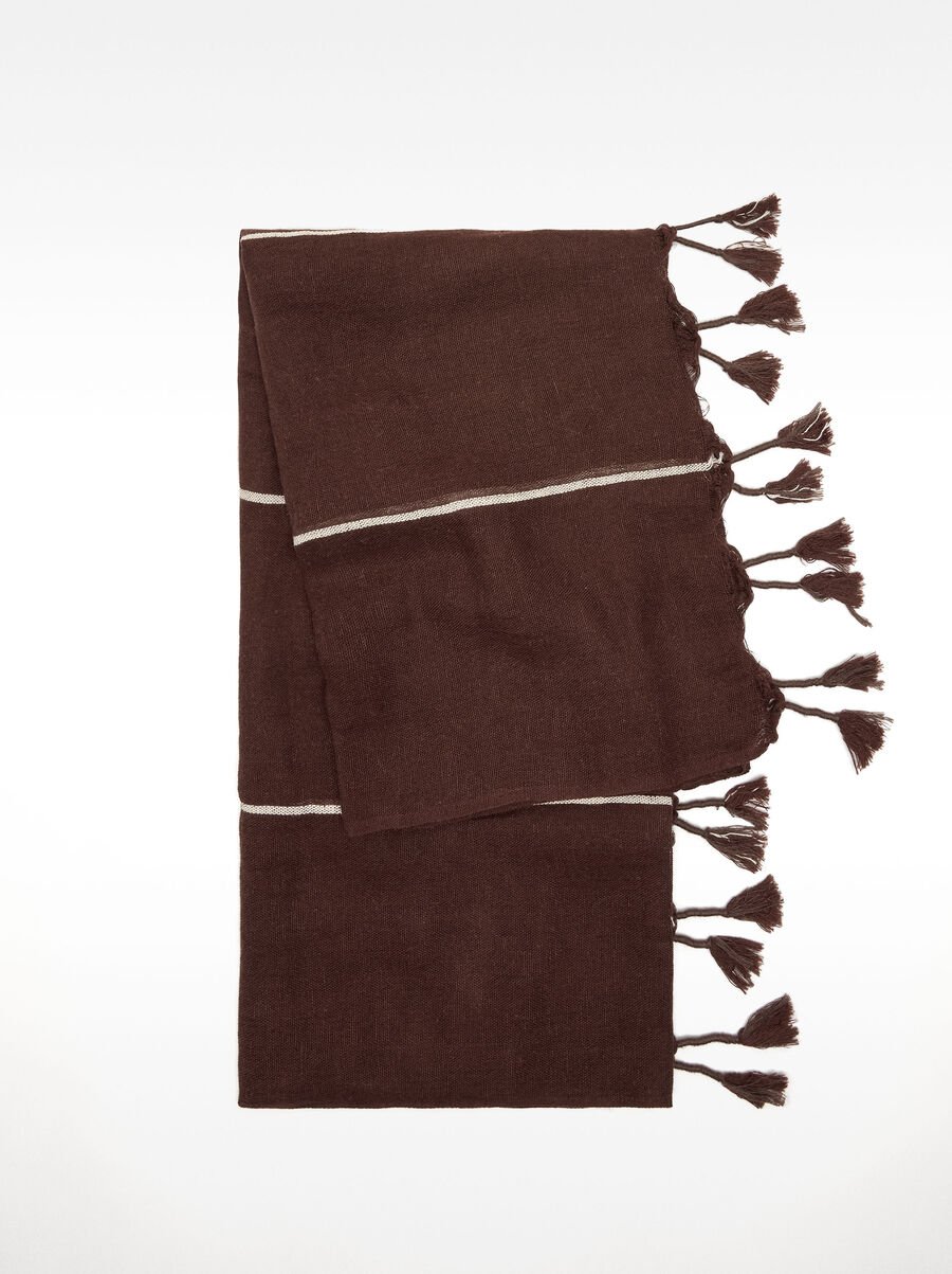 Pashmina with cotton and linen
