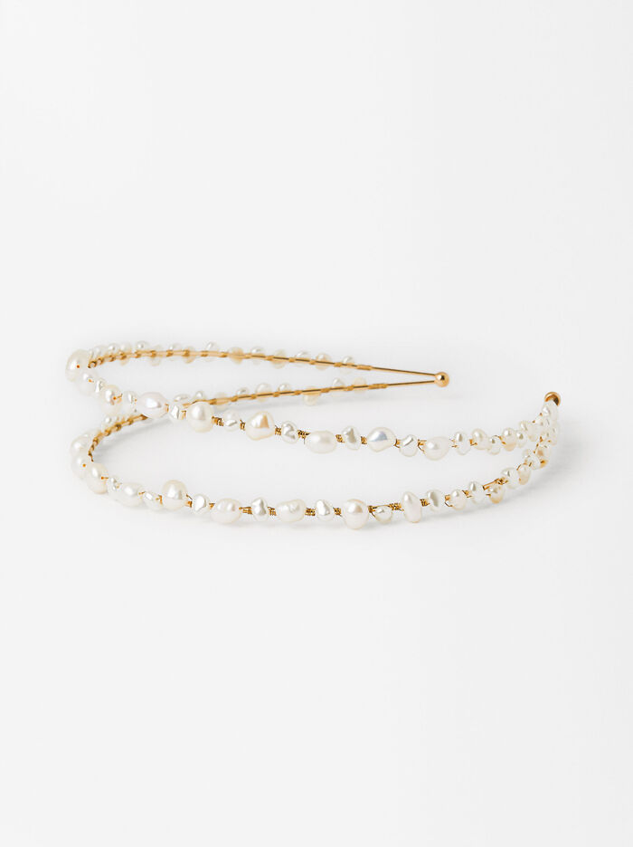 Thin Headband With Pearls