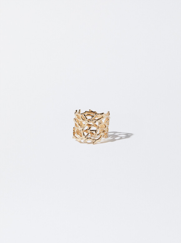 Gold-Toned Ring, Golden, hi-res