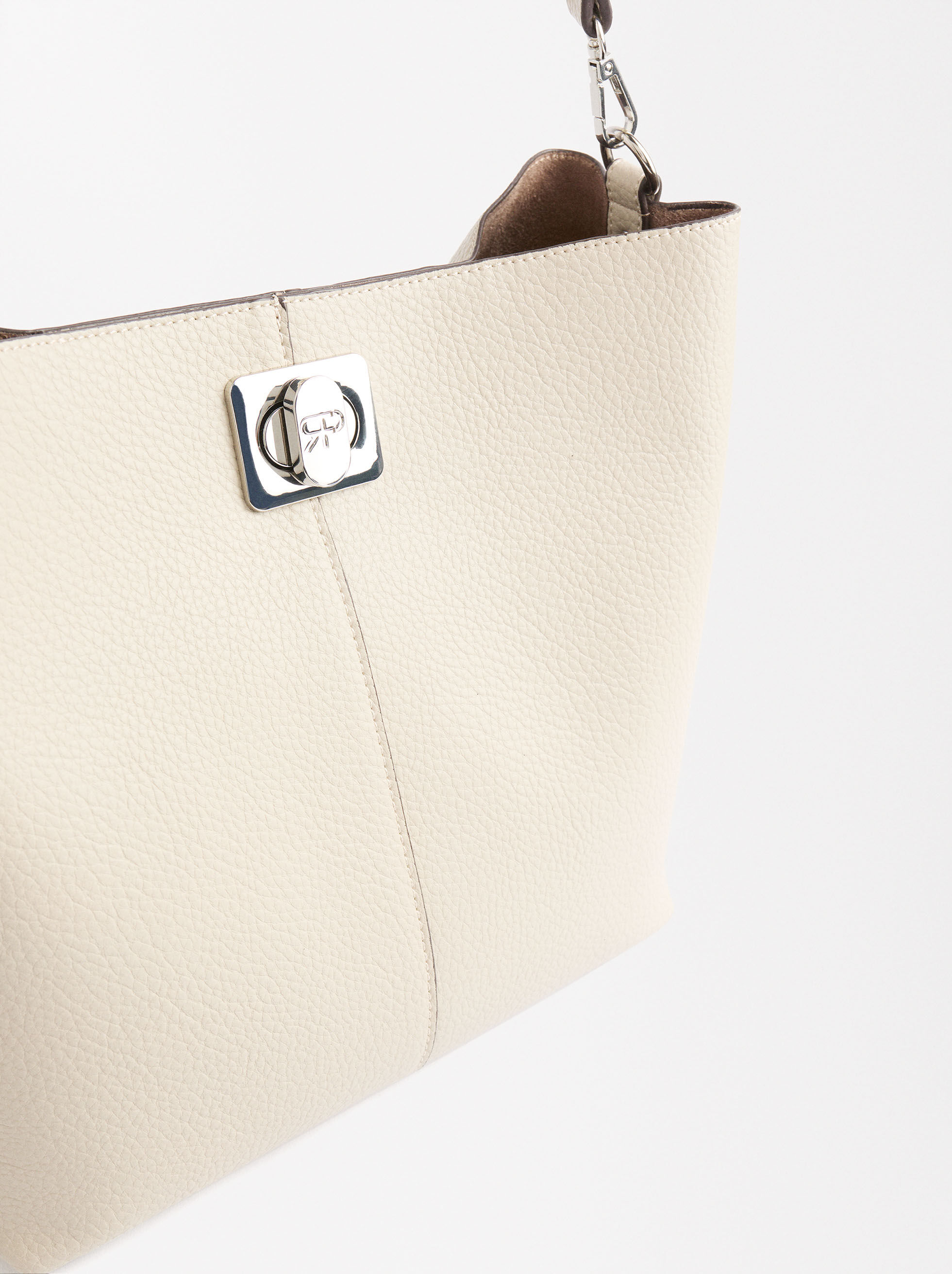 Shoulder bag with removable bag Black | ParfoisLatvia