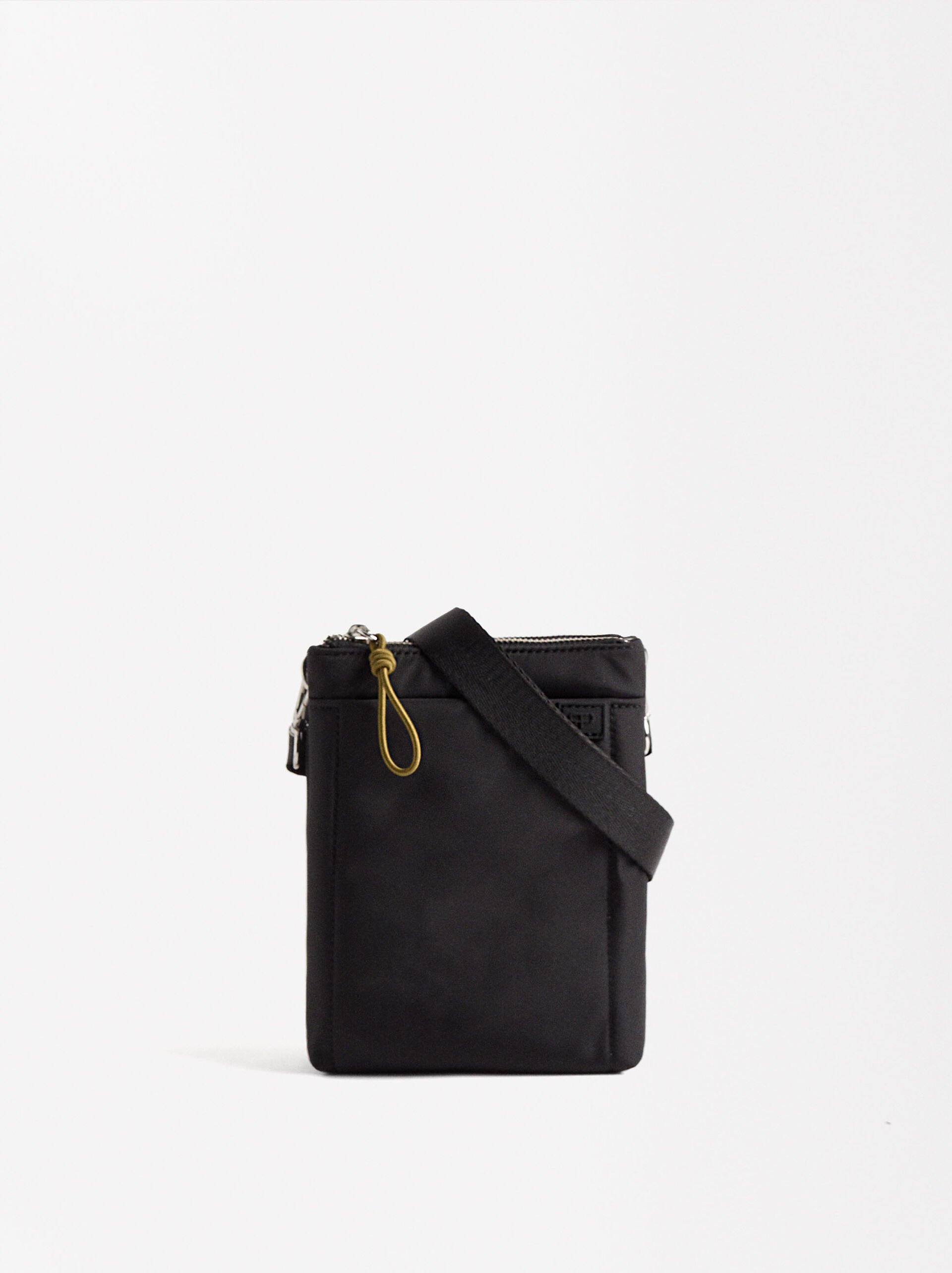 Bolso bandolera de nylon doble image number 0.0