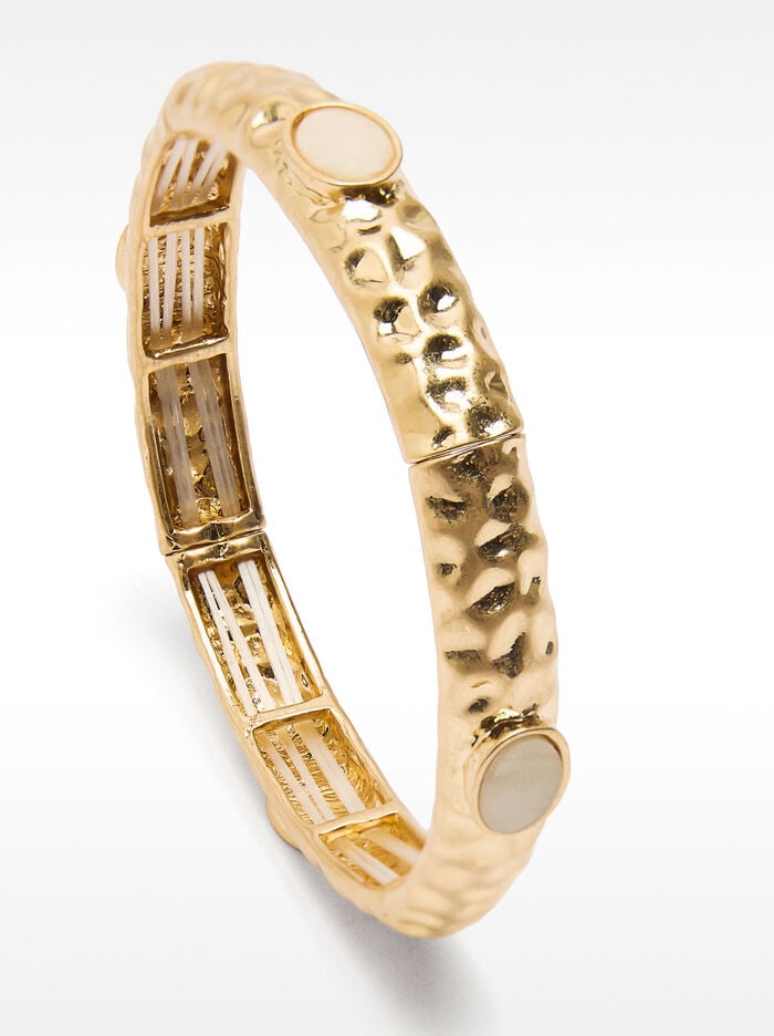 Golden elastic bracelet