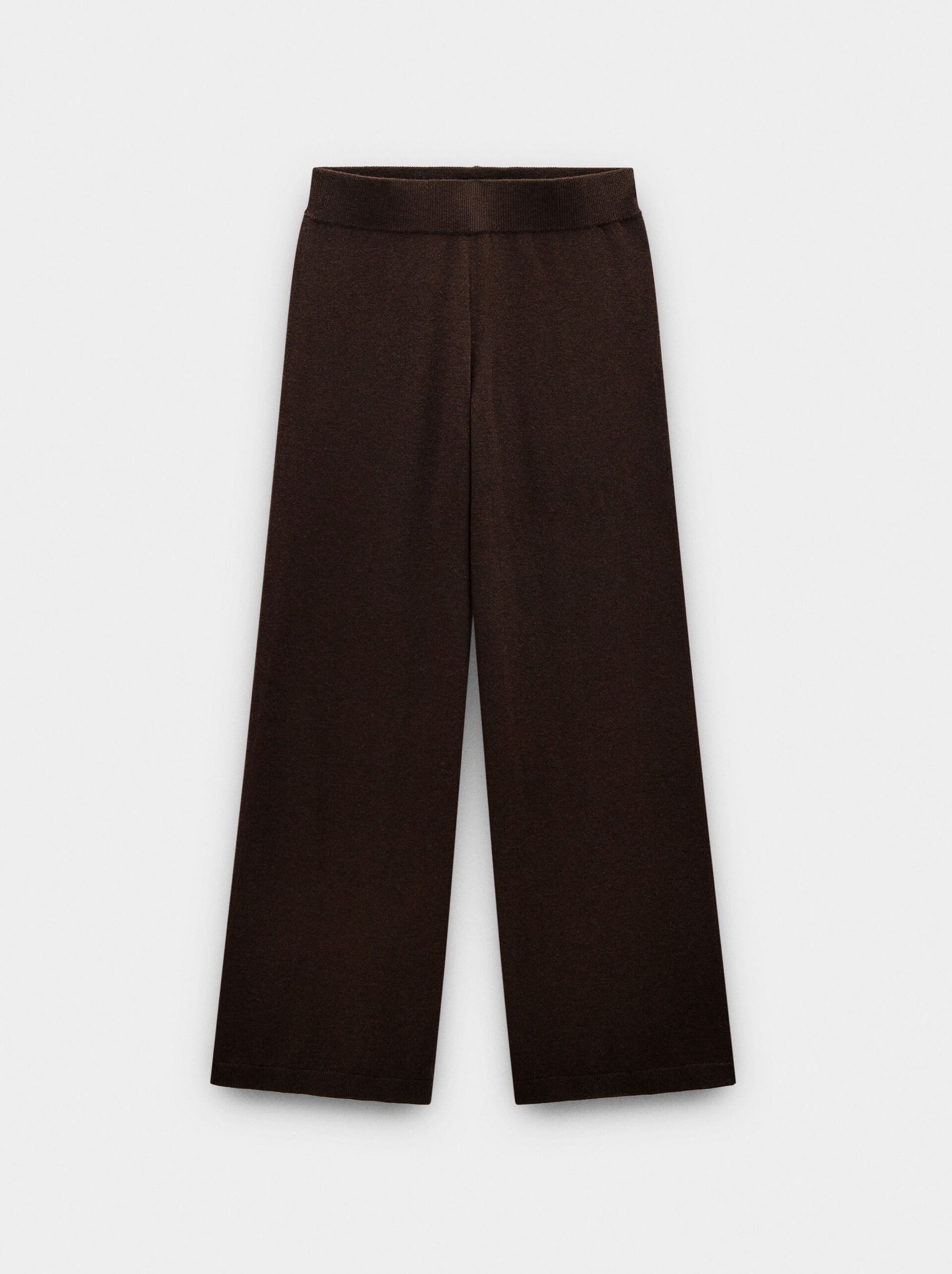 Elastic waist knit pants image number 5.0