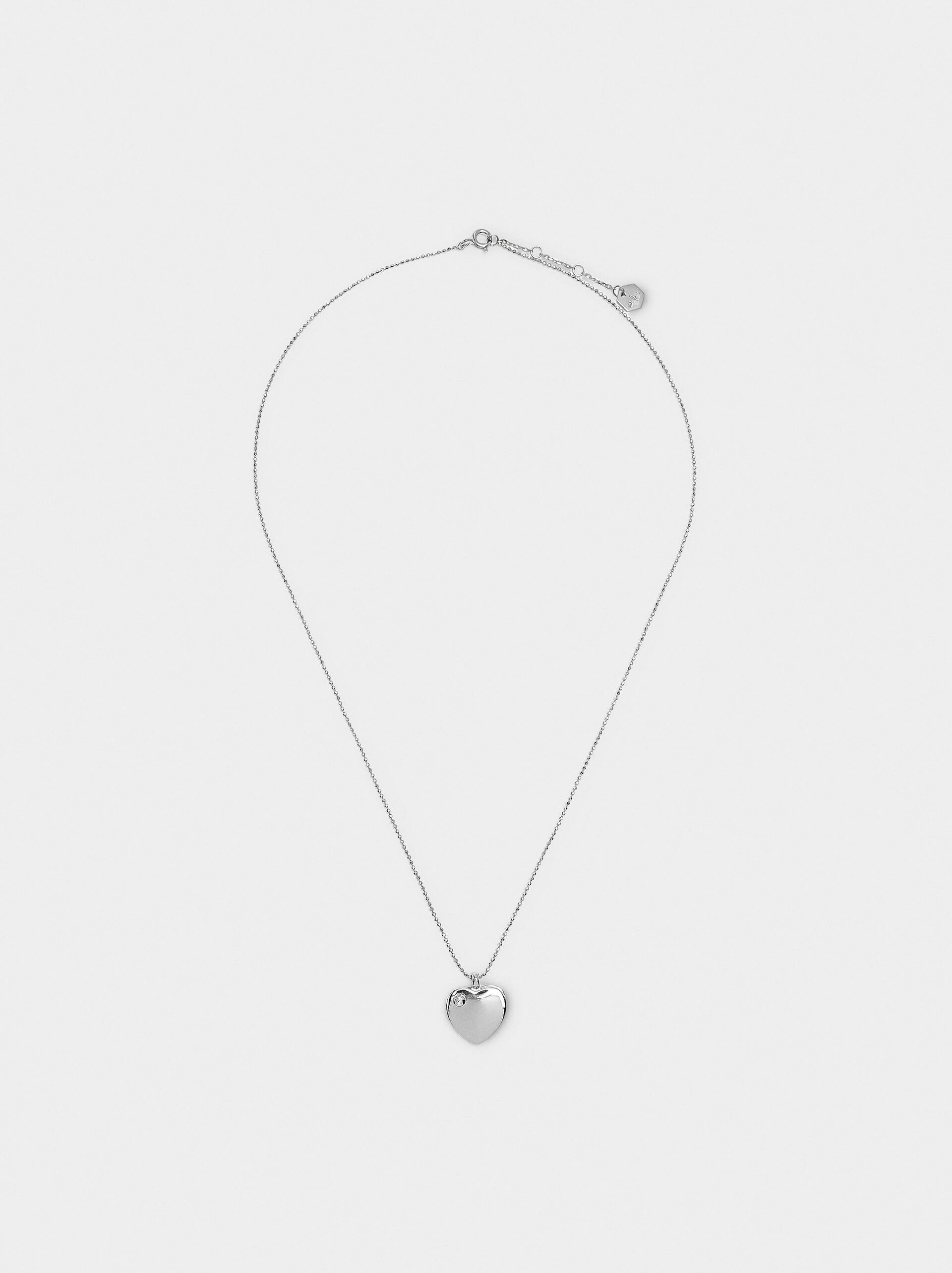 Heart necklace with heart - 925 sterling silver image number 1.0