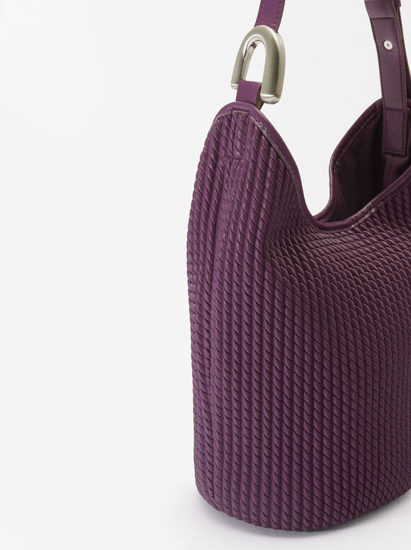 Everyday Shoulder Bag, Purple, hi-res