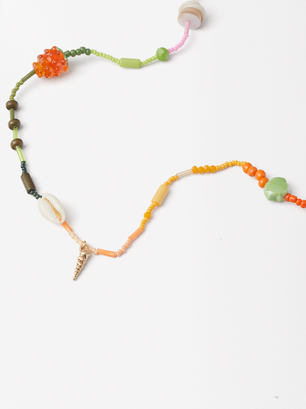 Long Necklace With Crystal Charms, Multicolor, hi-res