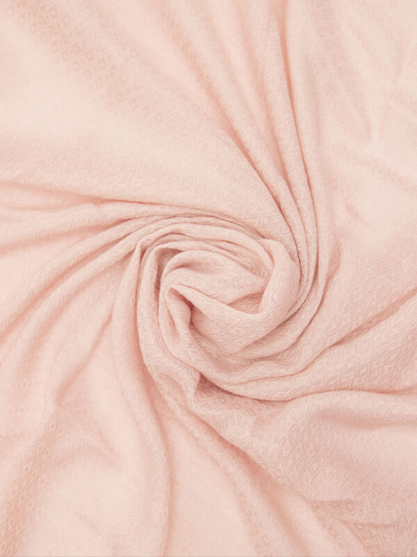 Plain pashmina with frayed detailing