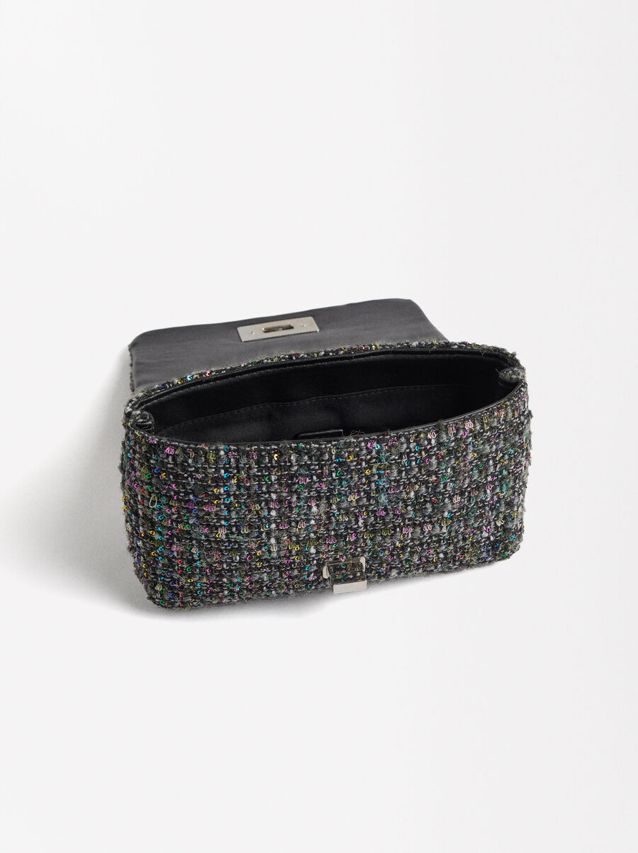 Shoulder bag with sequins