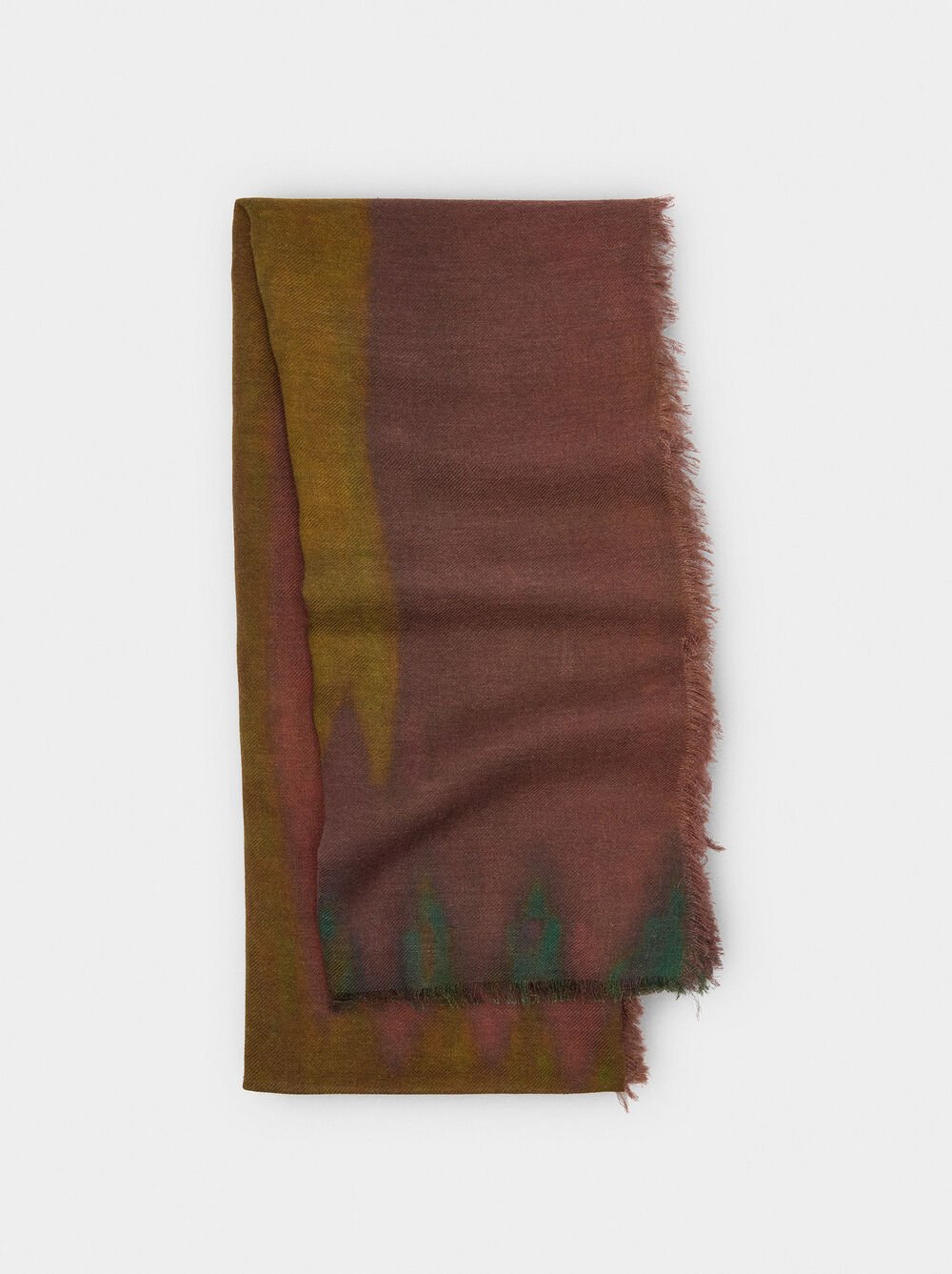 Bedrucktes Tuch aus Baumwollmischung mit Wolle