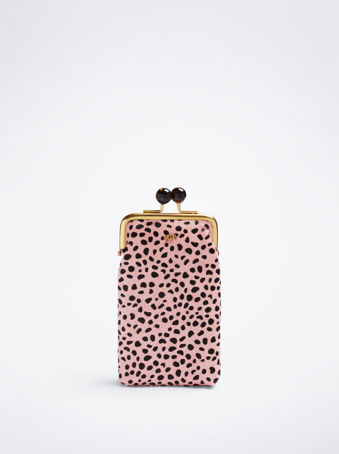 Fur Mobile Phone Bag, Pink, hi-res