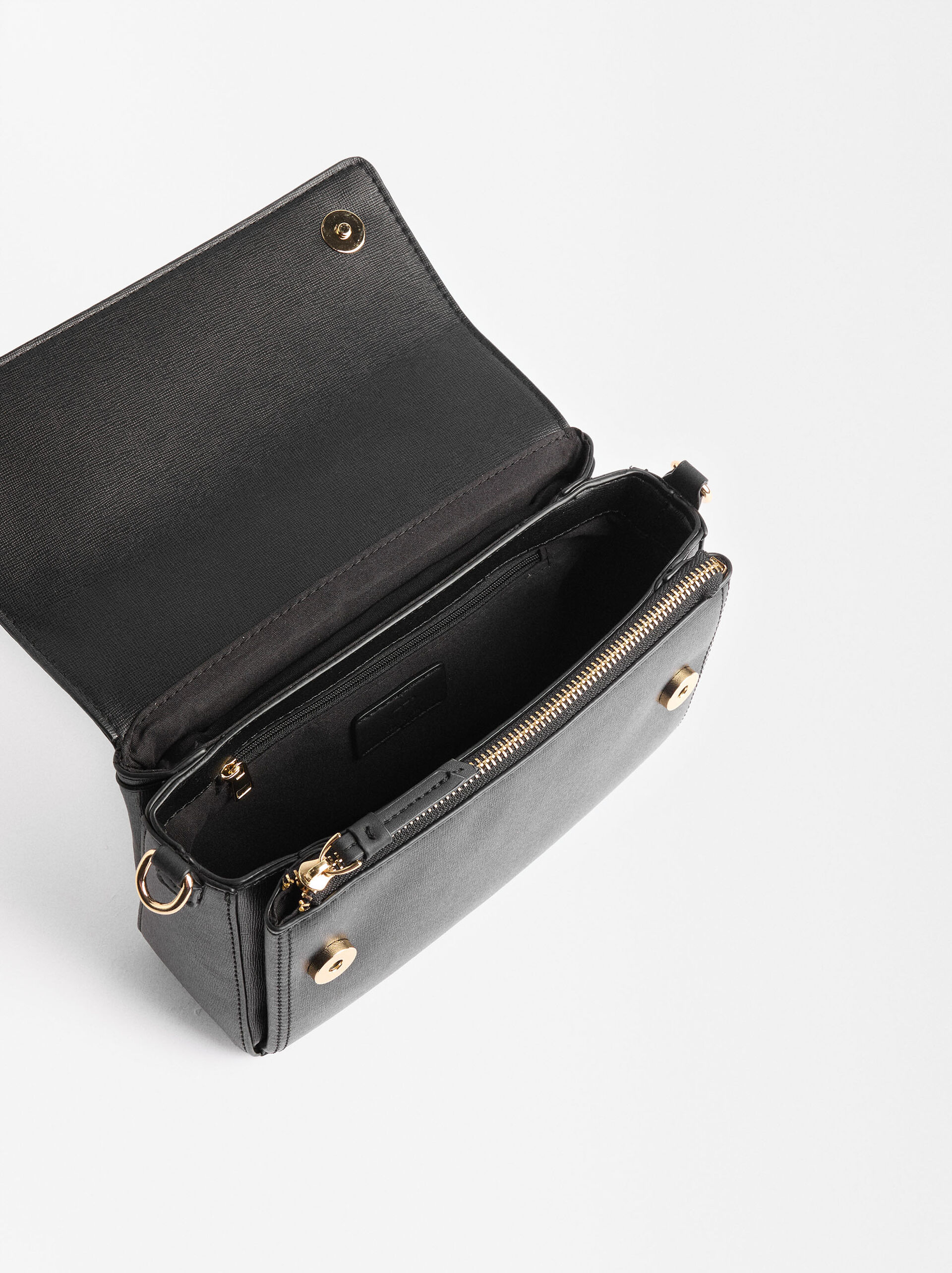 Crossbag with flap closure image number 3.0