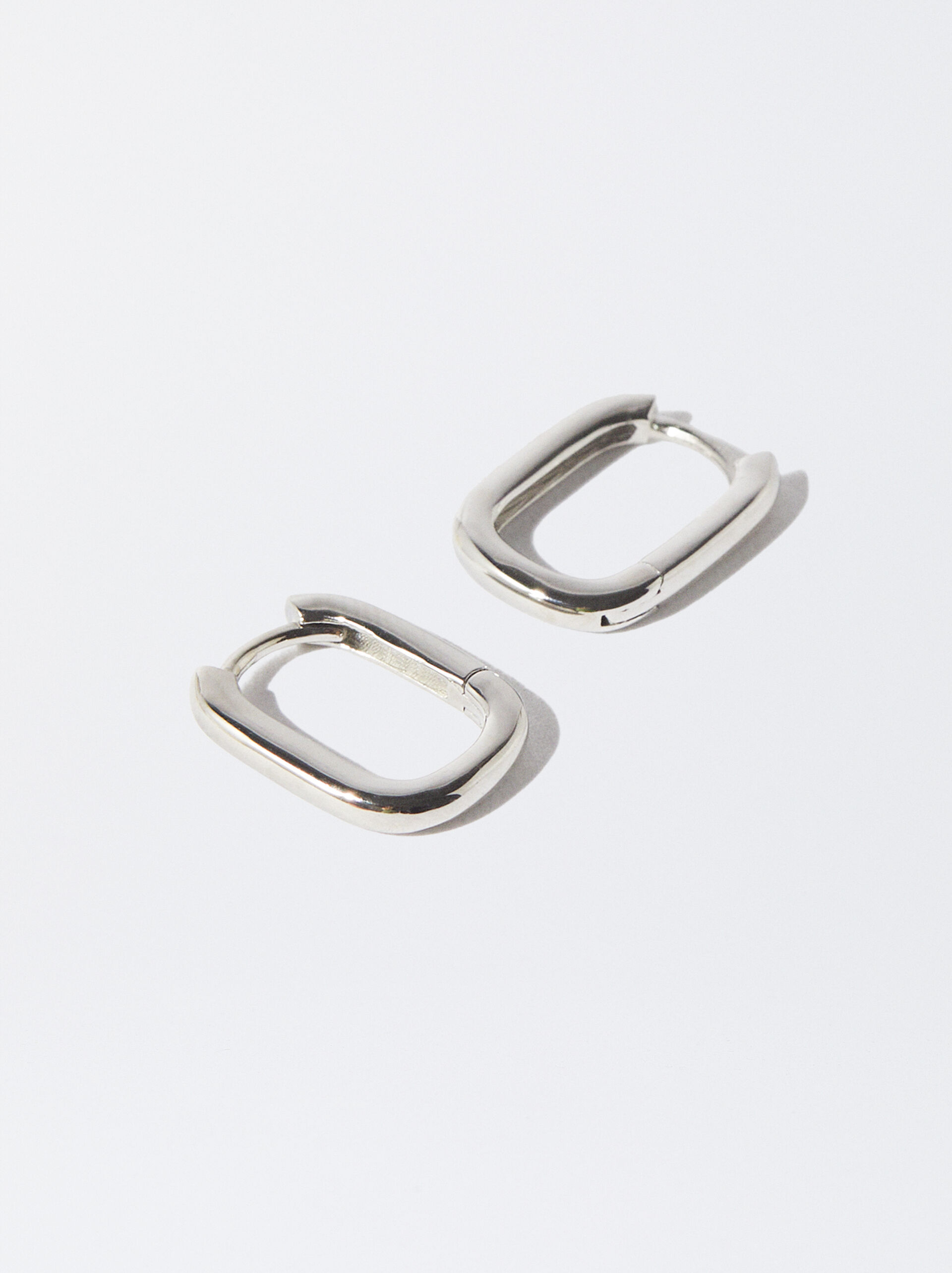 925 Silver Personalised Hoop Earrings image number 2.0