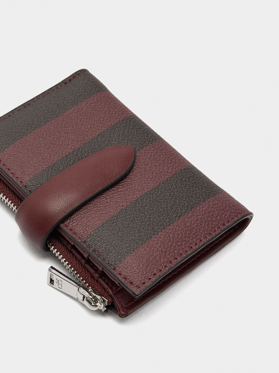 Wallet with stripes S
