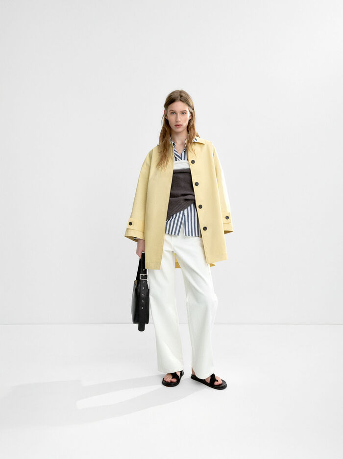 Parka de algodón con bolsillos