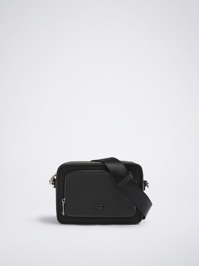Crossbody Bag With Outer Pocket Black Woman Cross Bags