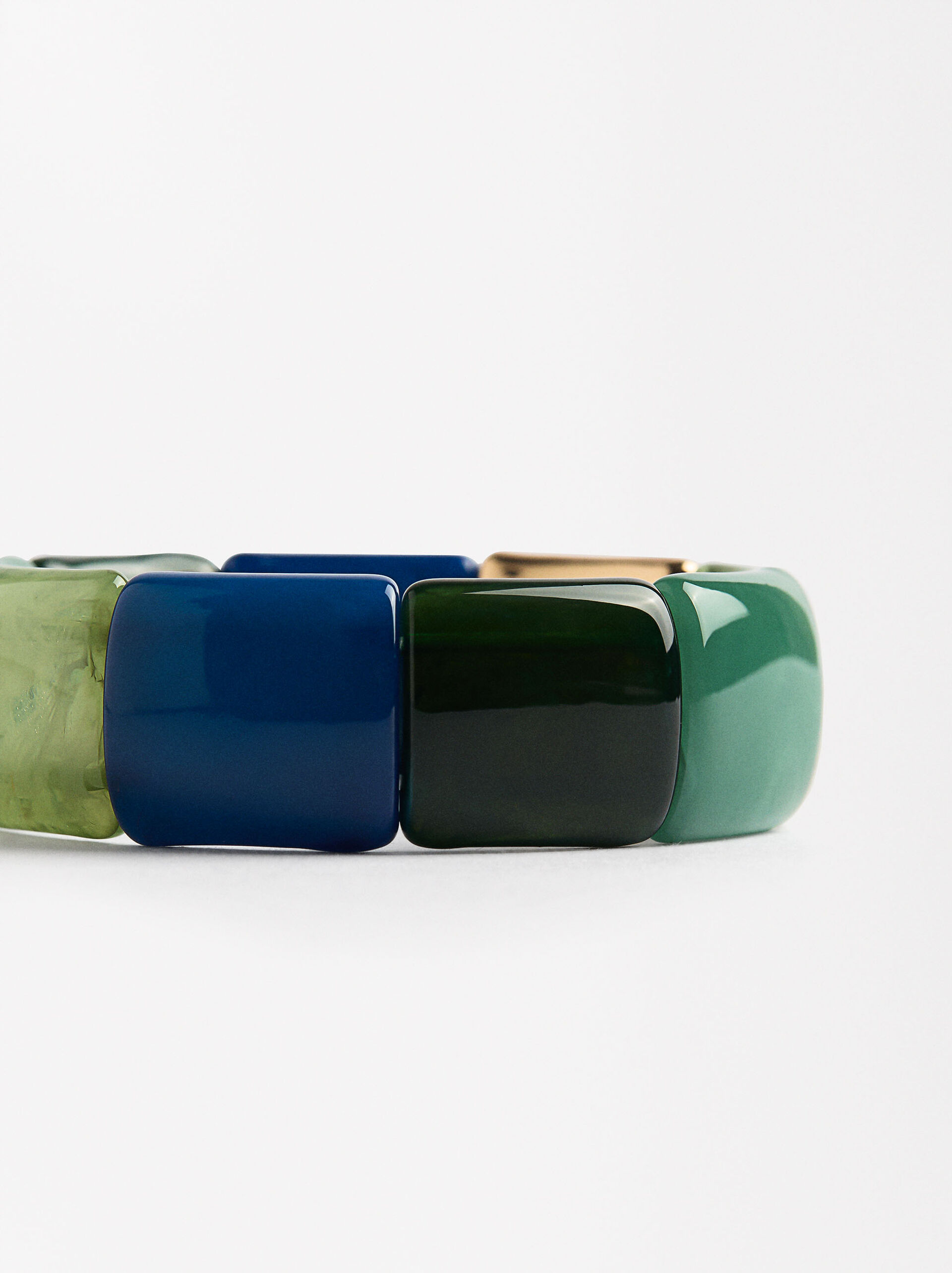 Elastic bracelet with stone effect image number 1.0