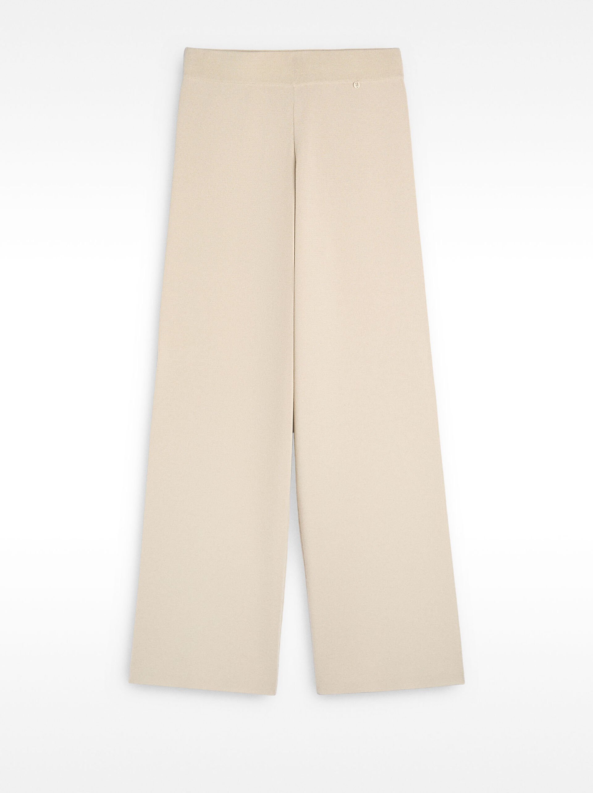 Elastic waist knit pants image number 0.0