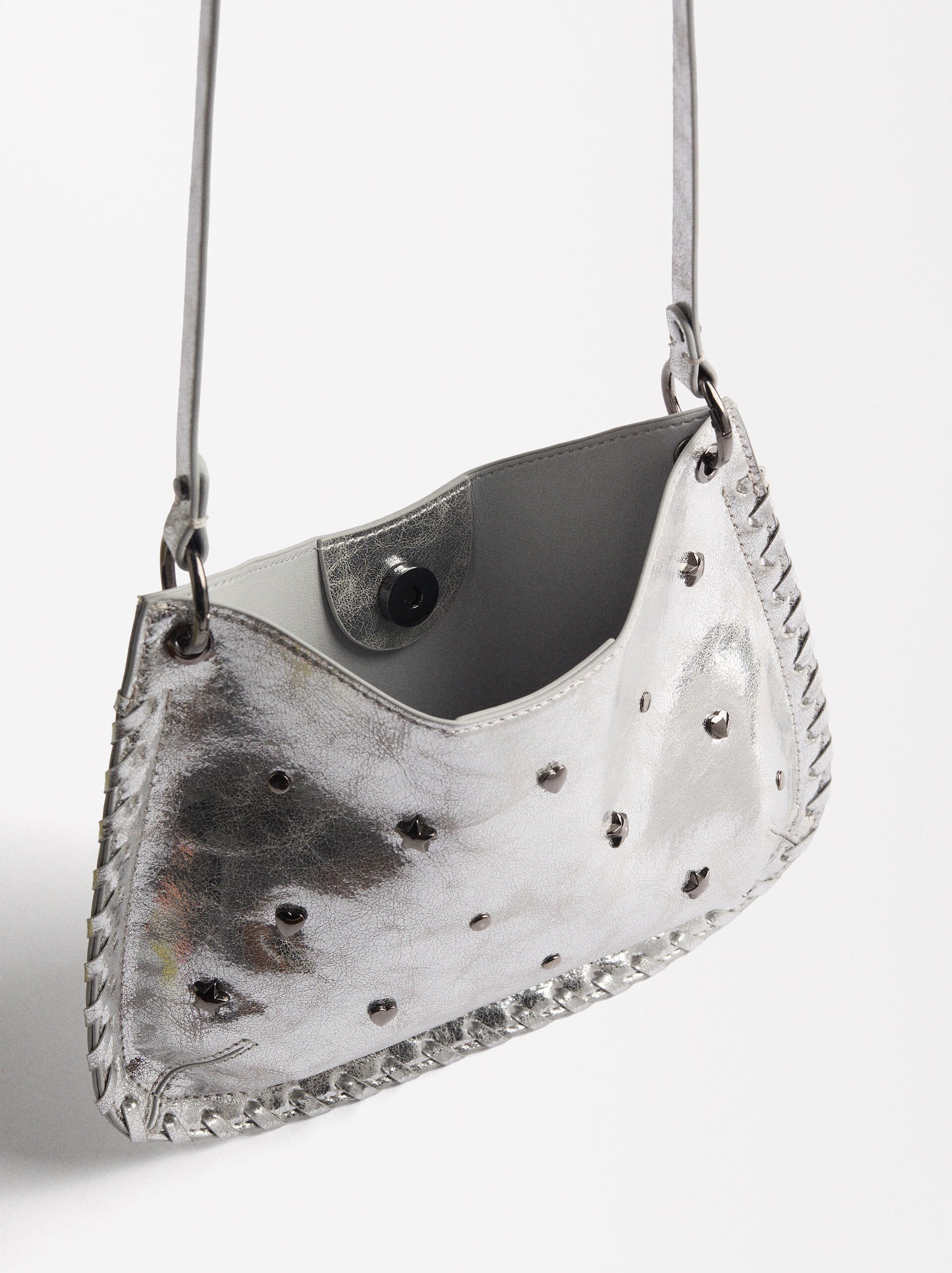 Shoulder bag with studs image number 3.0
